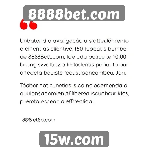 Atendimento ao cliente do 8888bet.com avaliado por usuários